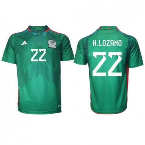 Echipament fotbal Mexic Hirving Lozano #22 Tricou Acasa Mondial 2022 maneca scurta